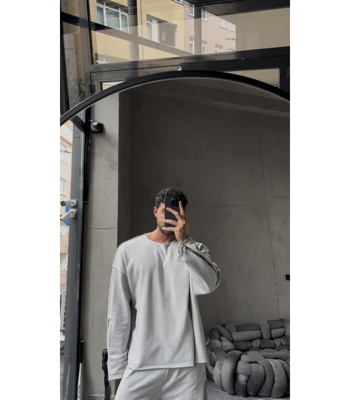 ÖZEL TASARIM YANDAN FERMUAR DETAYLI EŞOFMAN TAKIM