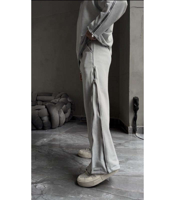 ÖZEL TASARIM YANDAN FERMUAR DETAYLI EŞOFMAN TAKIM