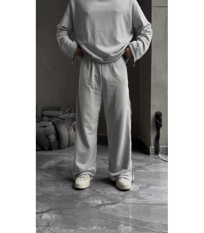 ÖZEL TASARIM YANDAN FERMUAR DETAYLI EŞOFMAN TAKIM