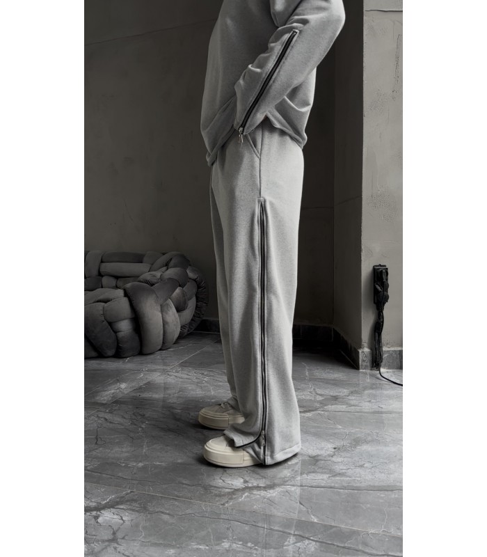 ÖZEL TASARIM YANDAN FERMUAR DETAYLI EŞOFMAN TAKIM