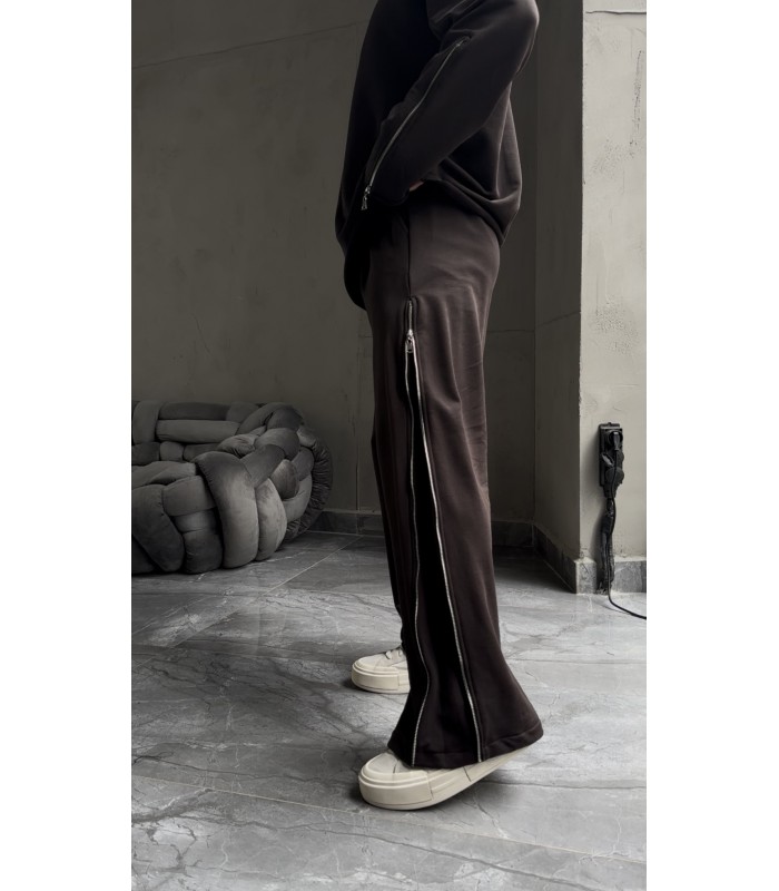 ÖZEL TASARIM YANDAN FERMUAR DETAYLI EŞOFMAN TAKIM