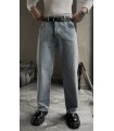 BAGGY İNCE ÖZEL DESEN DETAYLI JEAN PANTOLON