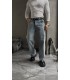 BAGGY İNCE ÖZEL DESEN DETAYLI JEAN PANTOLON