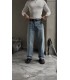 BAGGY İNCE ÖZEL DESEN DETAYLI JEAN PANTOLON