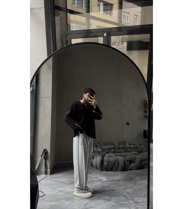 OVERSİZE  FERMUAR DETAYLI SWEATSHİRT