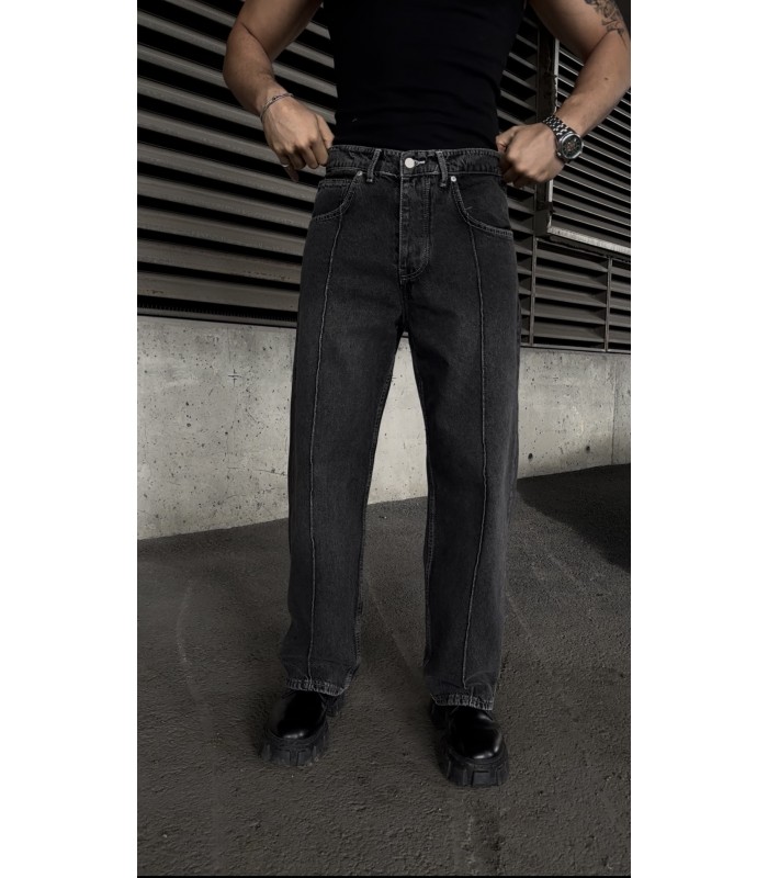 YENİ SEZON ÖN ÇİZGİ DETAYLI JEAN PANTOLON