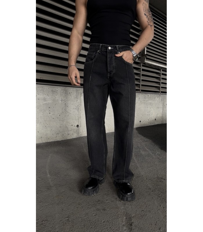 YENİ SEZON ÖN ÇİZGİ DETAYLI JEAN PANTOLON