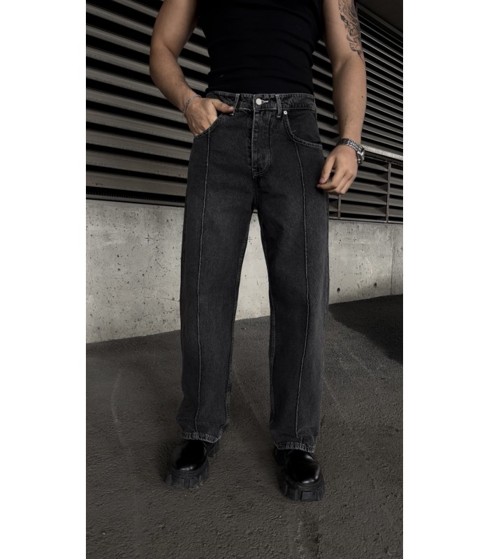 YENİ SEZON ÖN ÇİZGİ DETAYLI JEAN PANTOLON