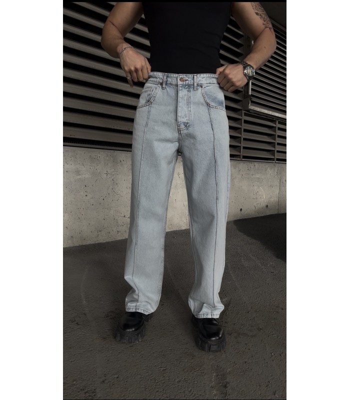 YENİ SEZON ÖN ÇİZGİ DETAYLI JEAN PANTOLON