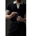 POLO YAKA ÖZEL DESEN DETAYLI TSHIRT