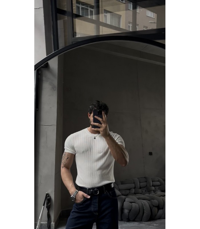 BİSİKLET YAKA TİRKO TSHIRT