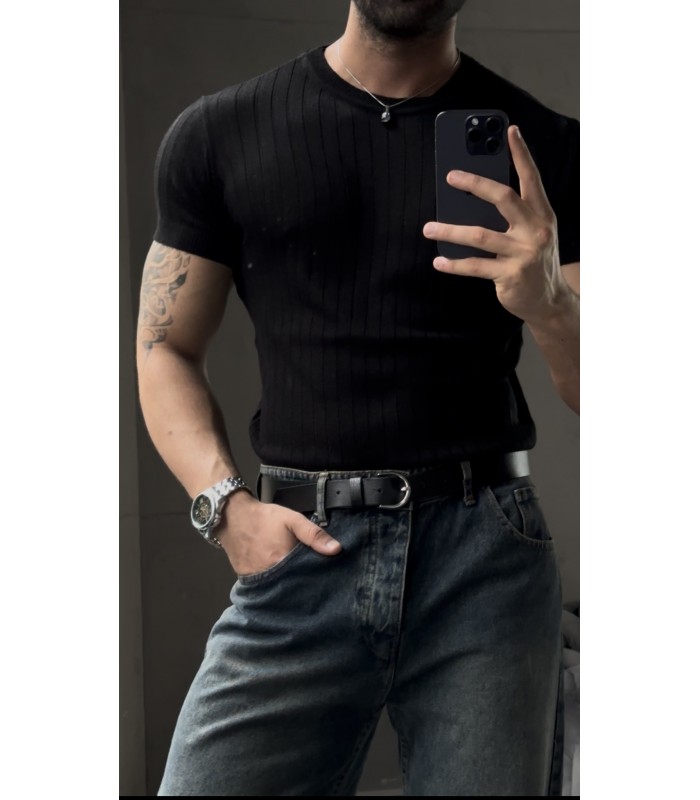 BİSİKLET YAKA TİRKO TSHIRT