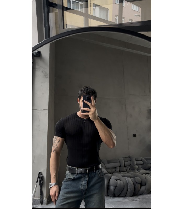BİSİKLET YAKA TİRKO TSHIRT