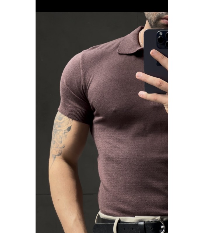 ÖZEL KUMAŞ LİKRALI YAKA FERMUAR DETAYLI TSHIRT