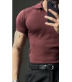 ÖZEL KUMAŞ LİKRALI YAKA FERMUAR DETAYLI TSHIRT