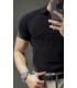 ÖZEL KUMAŞ LİKRALI YAKA FERMUAR DETAYLI TSHIRT