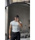 BİSİKLET YAKA ÖZEL  DESEN DETAYLI TİRKO TSHIRT