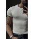 BİSİKLET YAKA ÖZEL  DESEN DETAYLI TİRKO TSHIRT