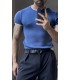 BİSİKLET YAKA ÖZEL  DESEN DETAYLI TİRKO TSHIRT