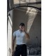 POLO YAKA ÖZEL NAKIŞ DESEN DETAYLI TİRKO TSHIRT