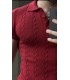 POLO YAKA ÖZEL NAKIŞ DESEN DETAYLI TİRKO TSHIRT