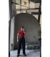 POLO YAKA ÖZEL NAKIŞ DESEN DETAYLI TİRKO TSHIRT