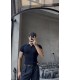 POLO YAKA ÖZEL NAKIŞ DESEN DETAYLI TİRKO TSHIRT