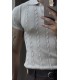 POLO YAKA ÖZEL NAKIŞ DESEN DETAYLI TİRKO TSHIRT
