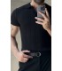 POLO YAKA ÖZEL NAKIŞ DESEN DETAYLI TİRKO TSHIRT