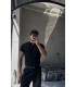 POLO YAKA ÖZEL NAKIŞ DESEN DETAYLI TİRKO TSHIRT