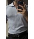 ÖZEL KUMAŞ LİKRALI YAKA FERMUAR DETAYLI TSHIRT