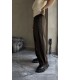 BAGGY YAN ÇİFT DETAYLI KUMAŞ PANTOLON