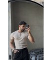 HAKİM YAKA DÜĞME DETAYLI TSHIRT