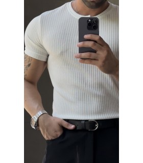 HAKİM YAKA DÜĞME DETAYLI TSHIRT