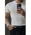 HAKİM YAKA DÜĞME DETAYLI TSHIRT