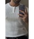 HAKİM YAKA DÜĞME DETAYLI TSHIRT