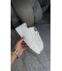 BEYAZ HAKİKİ DERİ BAĞCIKLI SNEAKER