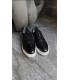 SİYAH HAKİKİ DERİ BAĞCIKLI SNEAKER