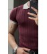 POLO YAKA ÖZEL DESEN DETAYLI TSHIRT