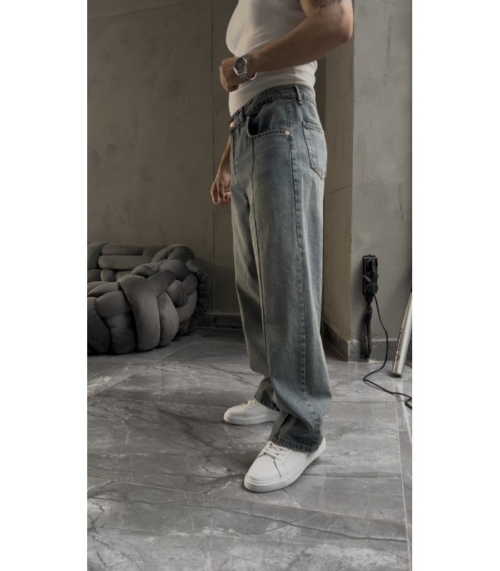 YENİ SEZON ÖN ÇİZGİ DETAYLI JEAN PANTOLON