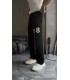 Baggy 08 yazı detaylı kumaş eşofman