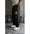 Baggy 08 yazı detaylı kumaş eşofman