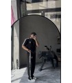 BİSİKLET YAKA ÖZEL YAN ŞERİT DETAYLI OVERSİZE EŞOFMAN TAKIM