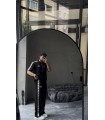 POLO FERMUAR YAKA YAN ŞERİT DETAYLI EŞOFMAN TAKIM