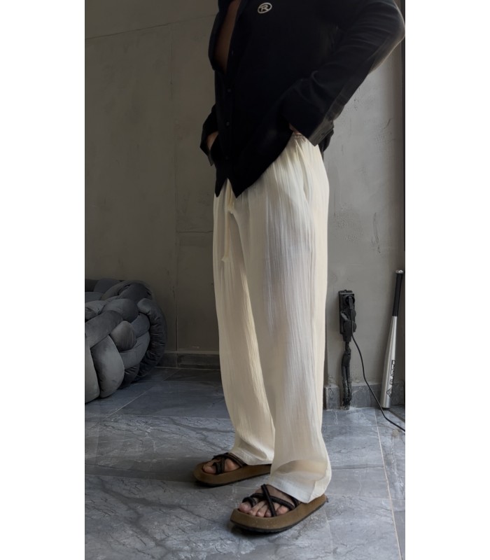 BAGGY KETEN ÖZEL KUMAŞ PANTALON