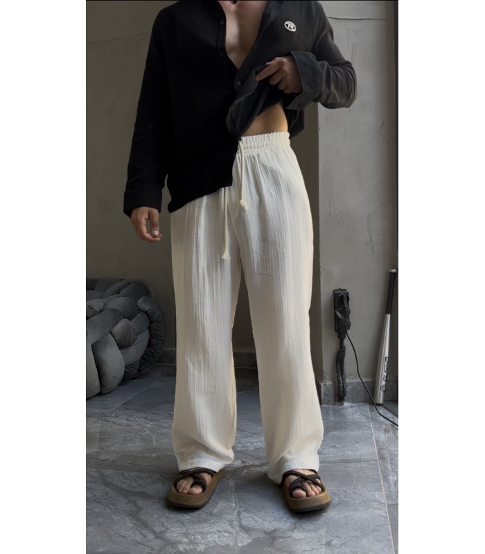 BAGGY KETEN ÖZEL KUMAŞ PANTALON