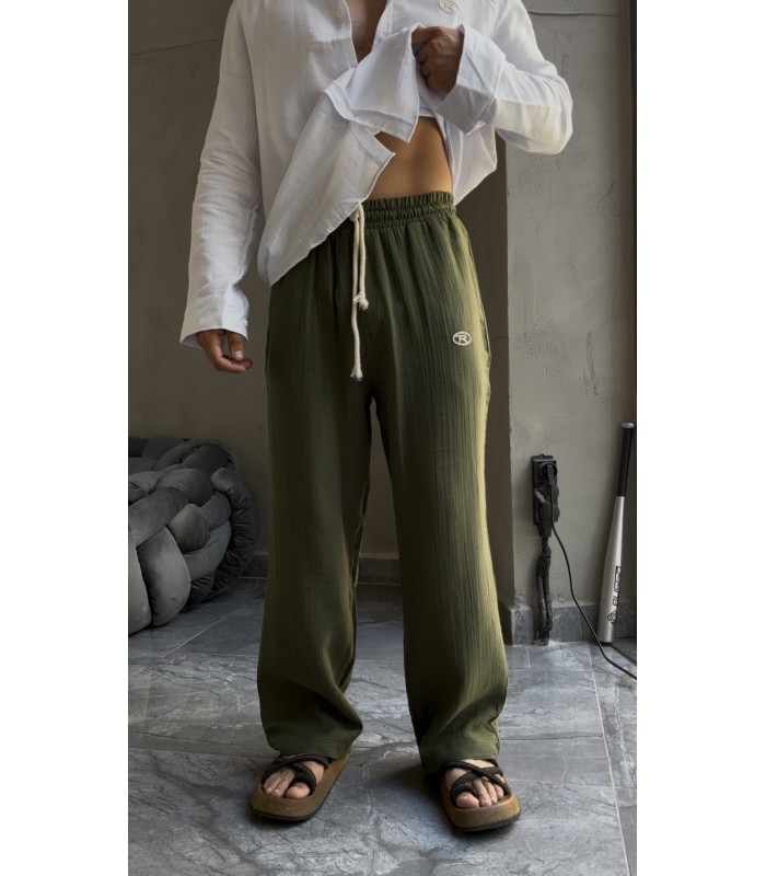 BAGGY KETEN ÖZEL KUMAŞ PANTALON
