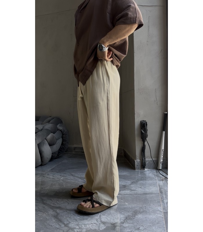BAGGY KETEN ÖZEL KUMAŞ PANTALON