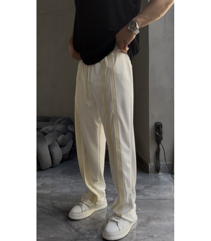 BAGGY ÇİF ŞERİT DETAY EŞOFMAN