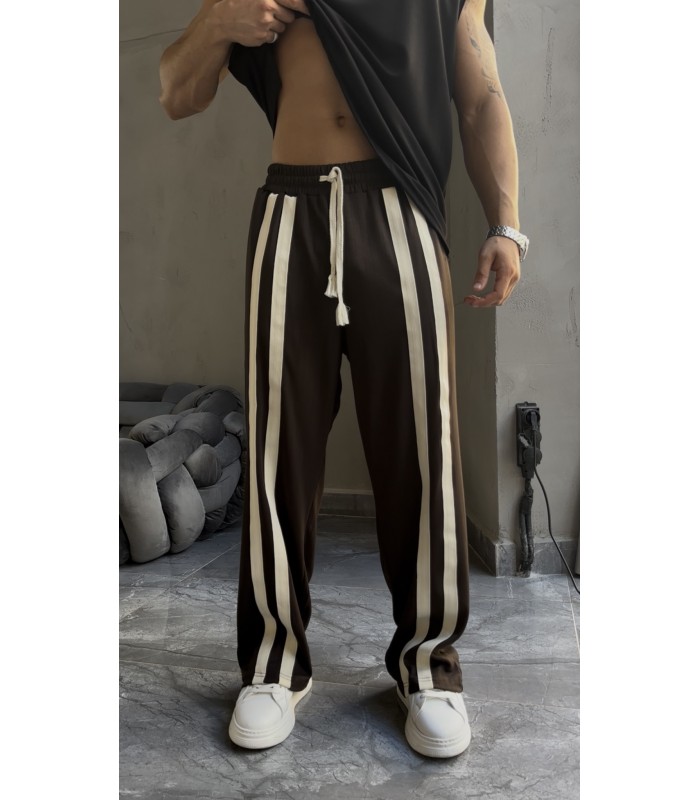BAGGY ÇİF ŞERİT DETAY EŞOFMAN